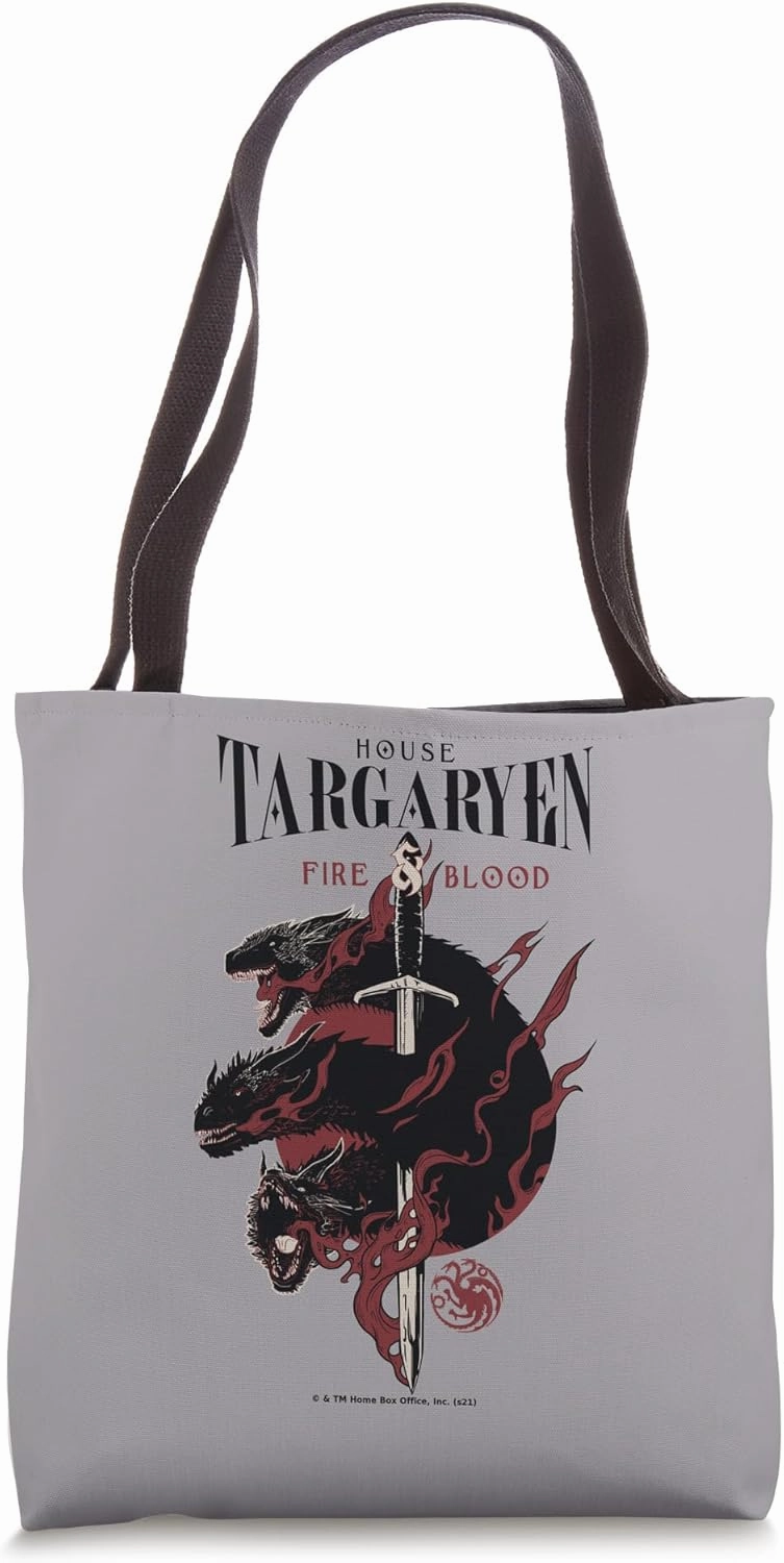 Game of Thrones House Targaryen Tote Bag