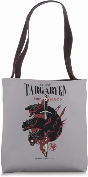 Game of Thrones House Targaryen Tote Bag