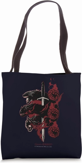 Game of Thrones Targaryen Dragons Tote Bag