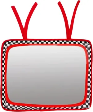 Genius Baby Toys Reversible Crib Mirror With High Contrast Colors - Easy to Attach, Lightweight and Portable - Great for Tummy Time