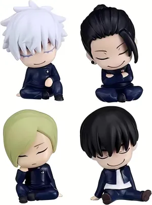 Geto Suguru/Nanami Kento/Haibara Yu Figures 4PCS Set, Anime Figure Statues Anime Action Figurine 6CM