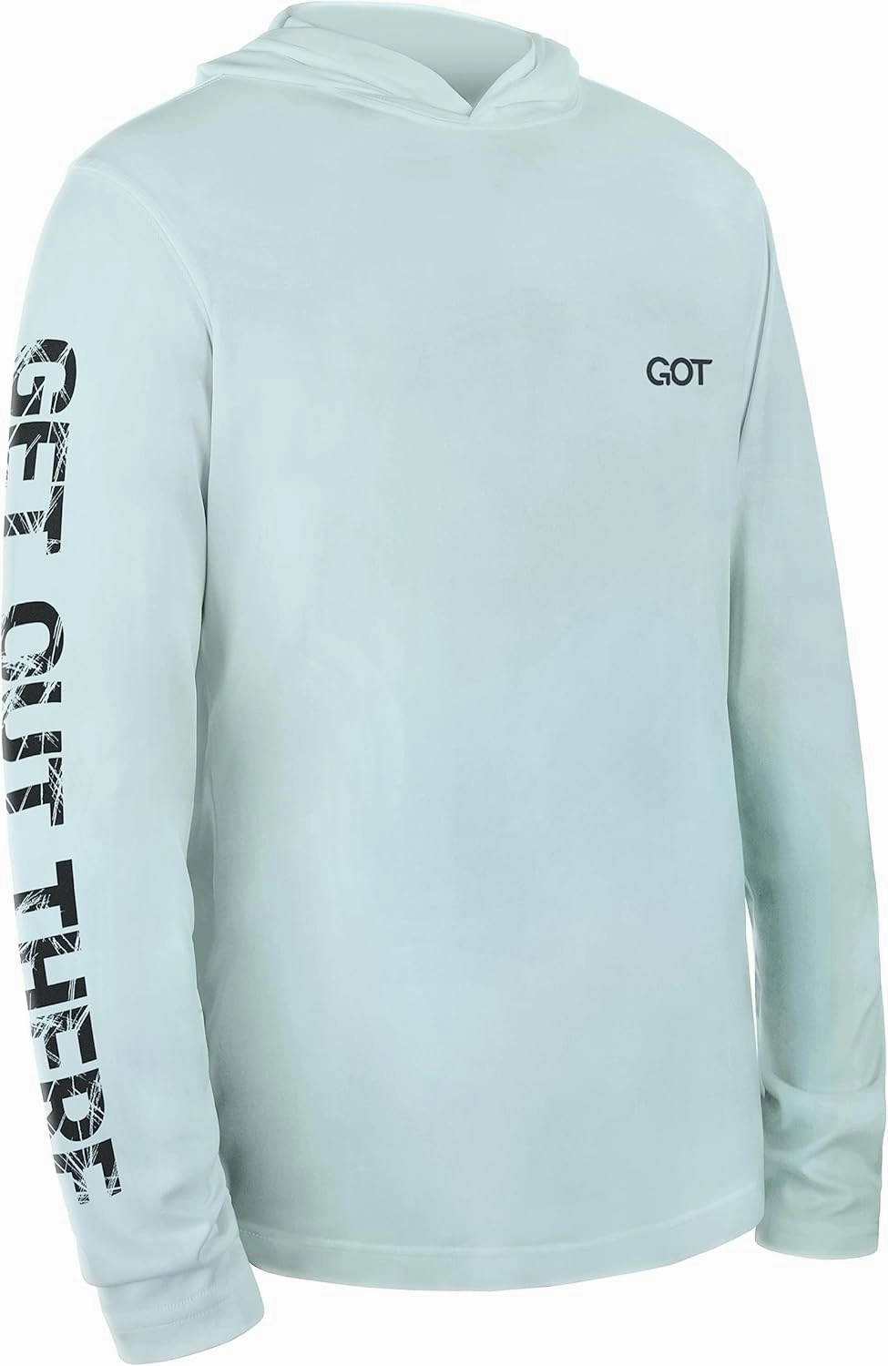 GOT Sports UPF 50  Hooded Fishing Shirt for Men Women - Long Sleeve Hoodie T Shirts - UV Sun Protection, Lightweight