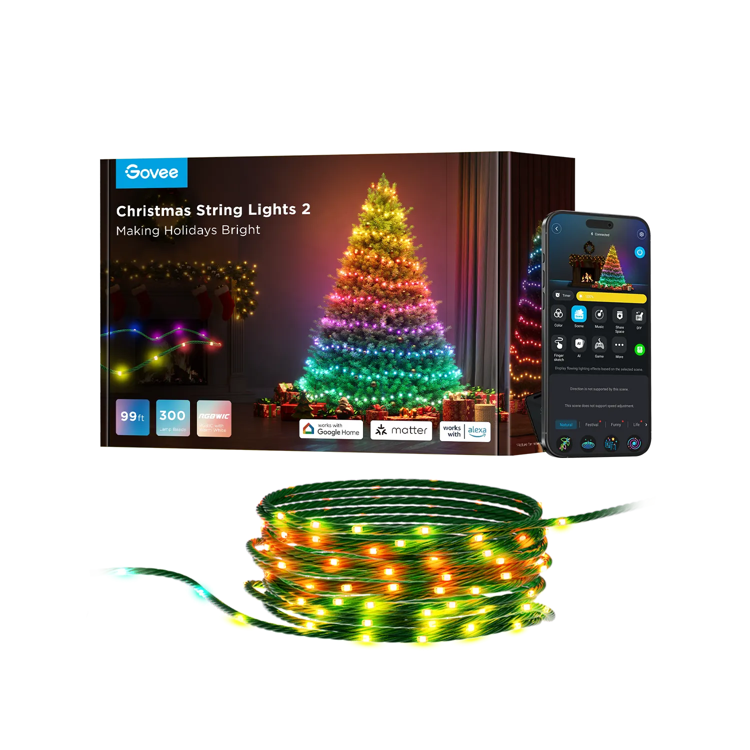 Govee Christmas String Lights 2