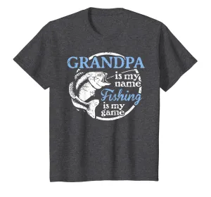 Grandpa Fishing T-Shirt - Fishing Is My Game!