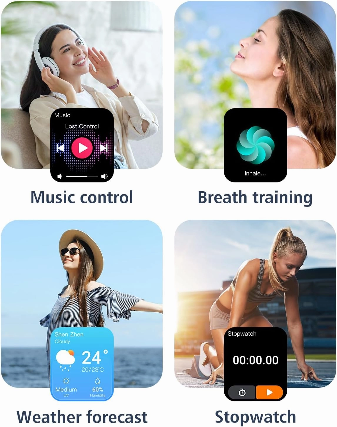 GRV Smart Watch for iOS and Android Phones (Answer/Make Calls), Watches for Women IP68 Waterproof Smartwatch Fitness Tracker Watch with Heart Rate/Sleep Monitor Steps Calories Counter (Dark Purple)