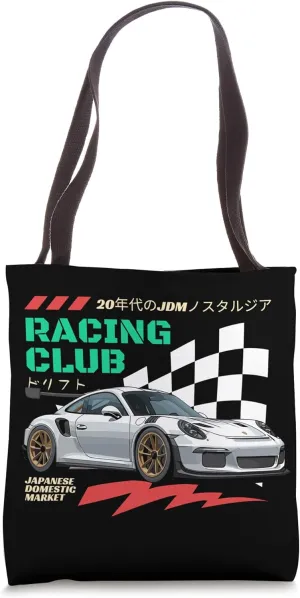 GT3 RS 20s JDM Racing Japanese Art Car Tuning Drift Car Tote Bag