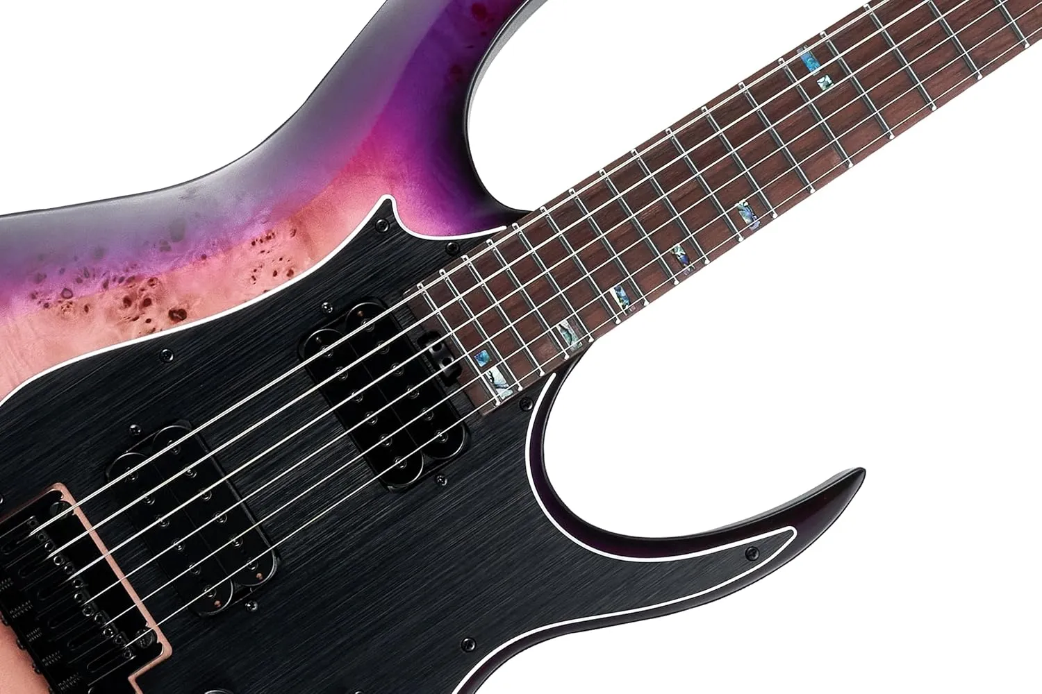GTRS M810 Smart Electric Guitar with Effect Intelligent System, Practice Guitar Kit Humbucking Pickups, 2 Point Bridge Right Hand for Beginner, Performance, Purple Burst