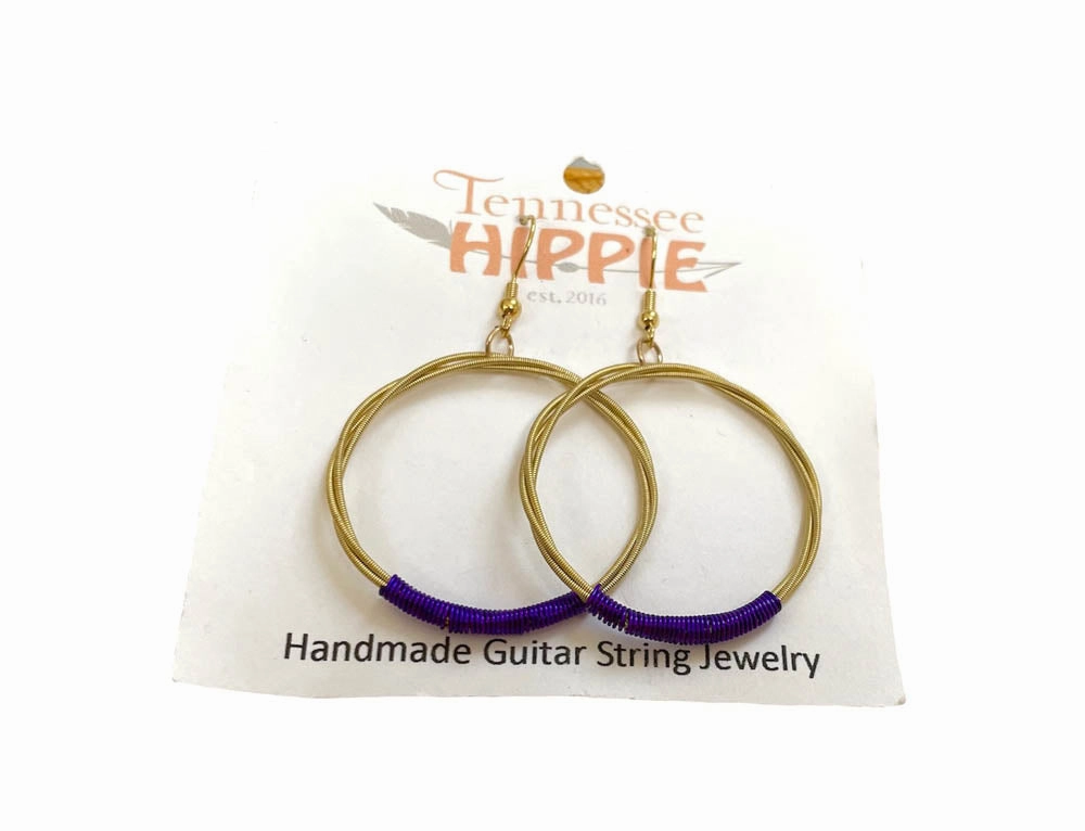 Guitar String Hoops Large