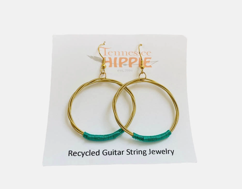 Guitar String Hoops Large