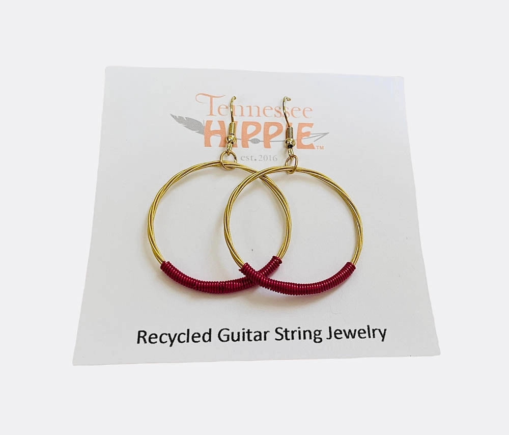 Guitar String Hoops Large