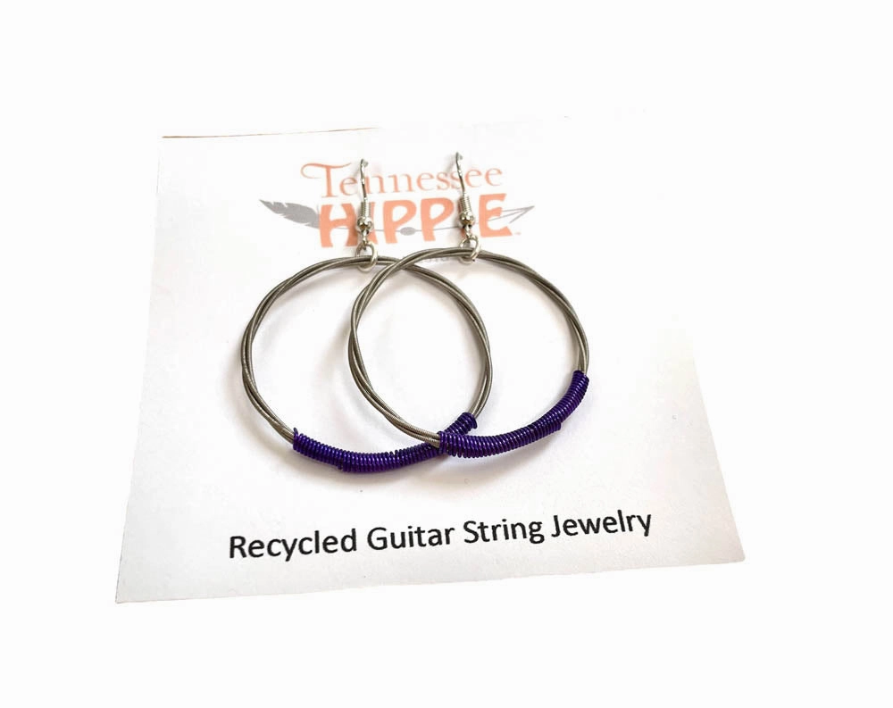 Guitar String Hoops Large