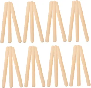 HANABASS Rhythm Music Sticks 32pcs Wooden Rhythm Sticks Set Perfect for Boys and Girls Music Education