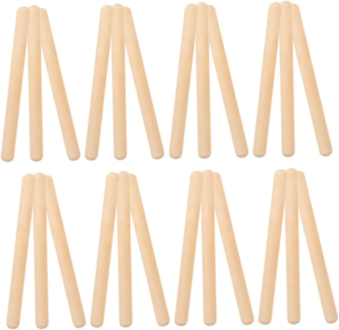 HANABASS Rhythm Music Sticks 32pcs Wooden Rhythm Sticks Set Perfect for Boys and Girls Music Education