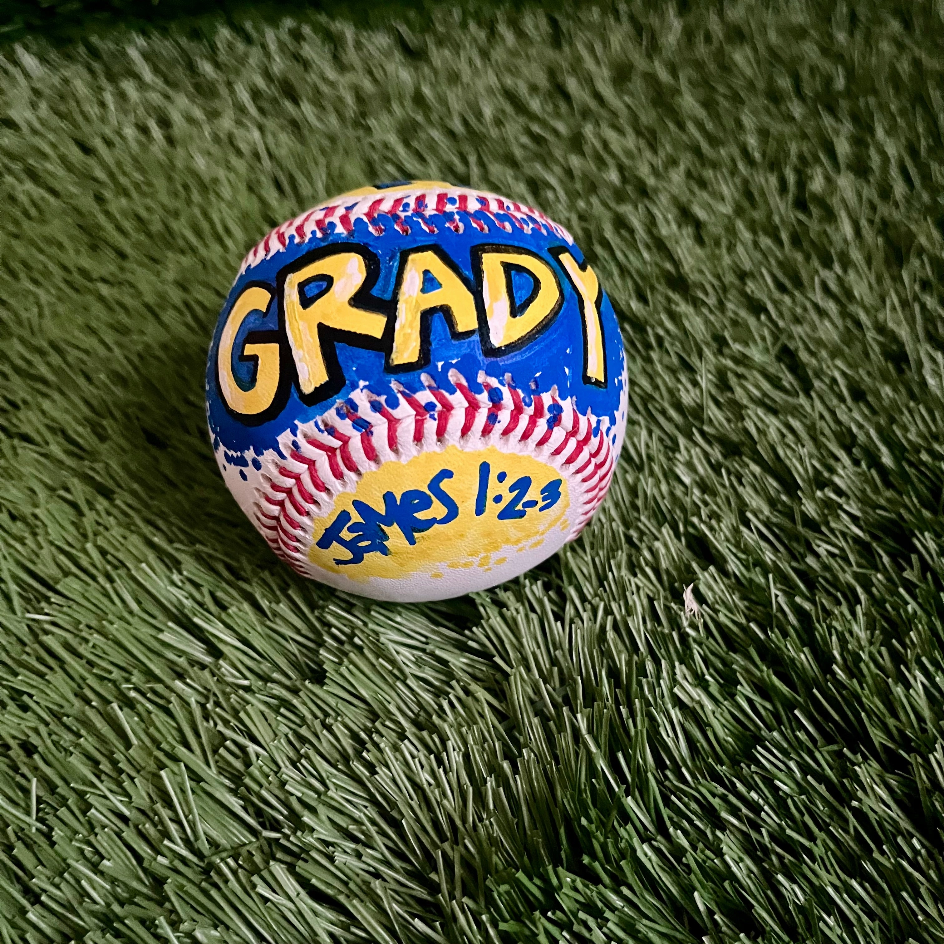 Hand Painted & Personalized Baseball