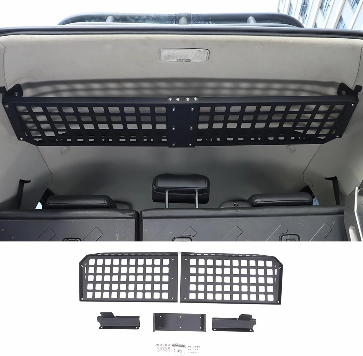 HAPPYHORSE For Toyota FJ Cruiser 2007-2021 trunk, sundries organizer storage compartment storage box (Tailbox roof platform)