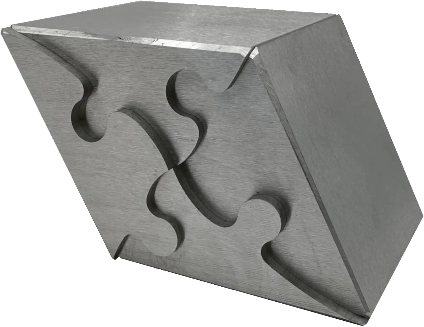 Heavenly Metals 4-Piece Rhombus Puzzle – Zero Tolerance EDM Wire Cut, Stainless Steel Executive Desk Toy, Office Decor & Stress Reliever for Men