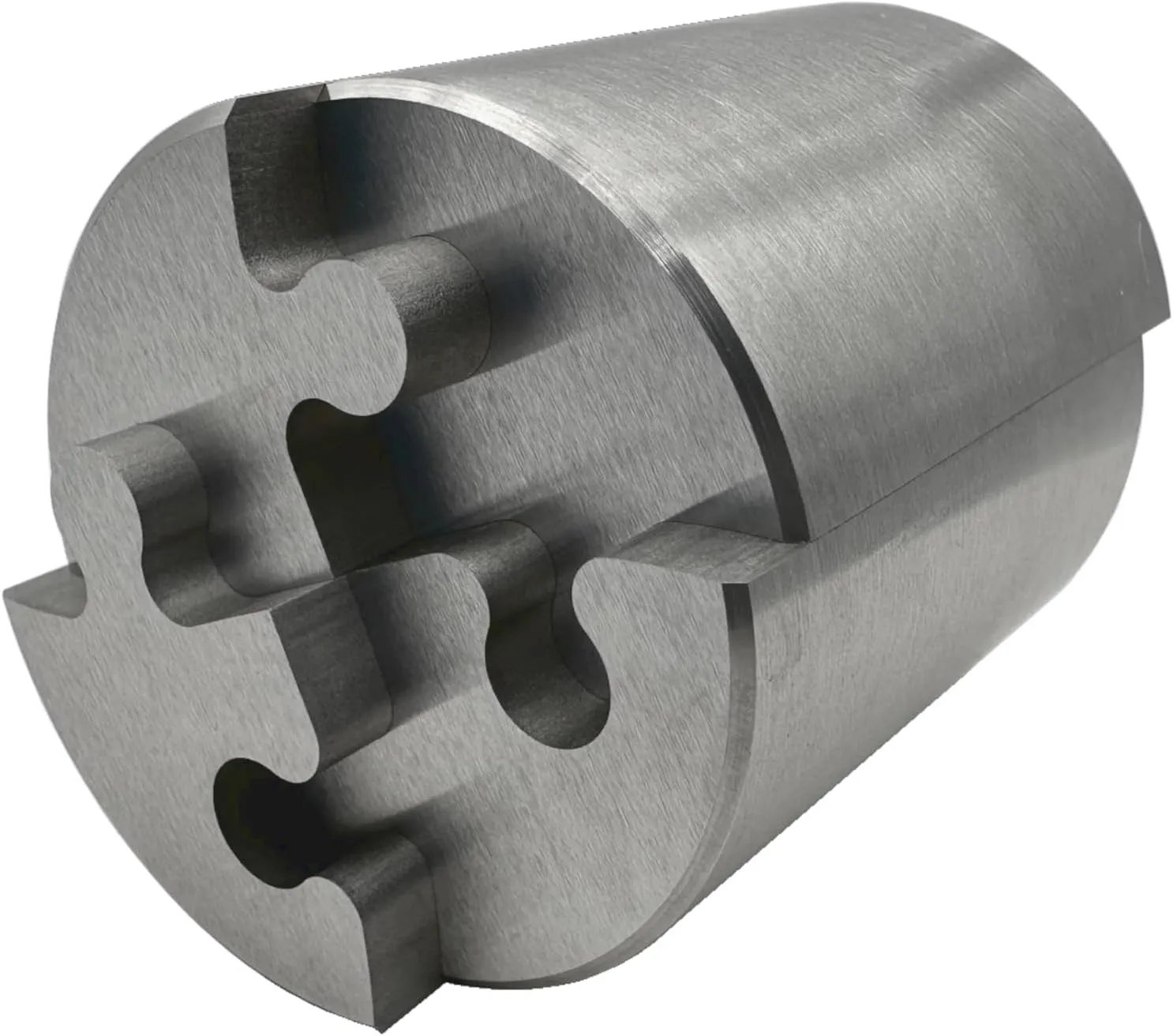 Heavenly Metals Zero Tolerance 4-Piece Cylinder Puzzle – Precision EDM Wire Cut Stainless Steel Trinket