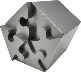Heavenly Metals 5-Piece Pentagon Puzzle – Zero Tolerance EDM Wire Cut, Stainless Steel Executive Desk Toy, Office Decor & Stress Reliever for Men
