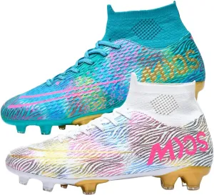 HESBITEUL Soccer Cleats Firm Ground: Lightweight FG Football Shoes