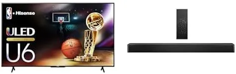 Hisense Exclusive Bundle 65U6N Smart TV & HS2100 Soundbar