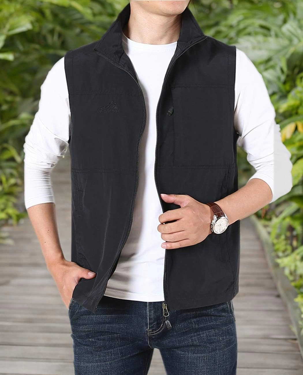 Hixiaohe Men's Casual Lightweight Outdoor Vest Work Fish Photo Travel Vest