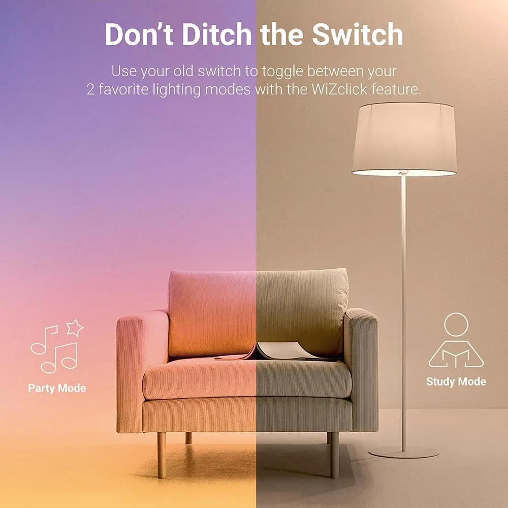 HLB6099WZRGBWMWR: HALO 6” Smart Wi-Fi Slim Canless LED Downlight Powered by WiZ Pro, Dimmable Full Color with Smart Home Integration