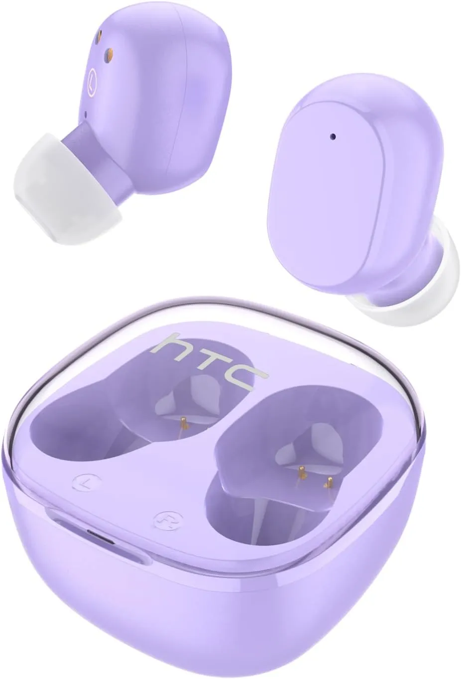 HTC True Wireless Earbuds 6 Bluetooth 5.3 in Ear Stereo Headphones Touch Control with Built-in Microphone, Wireless Noise Cancelling Earbuds 22H Playtime - (US Ship/Delivery 5-7 Days)