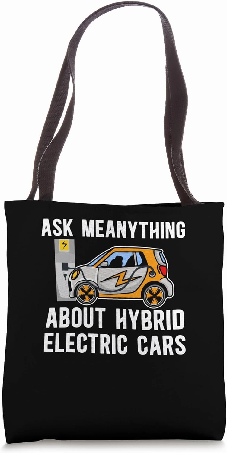 Hybrid Electric Cars EV Batteries Vehicle Zero Emission Tote Bag