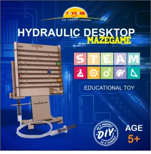 Hydraulic Desktop Maze Game | Hydraulic Science Toy | DIY Maze Game | Creative Kids Puzzle | Practical Skills Game | Screen-Free Play | For kids age 5  years