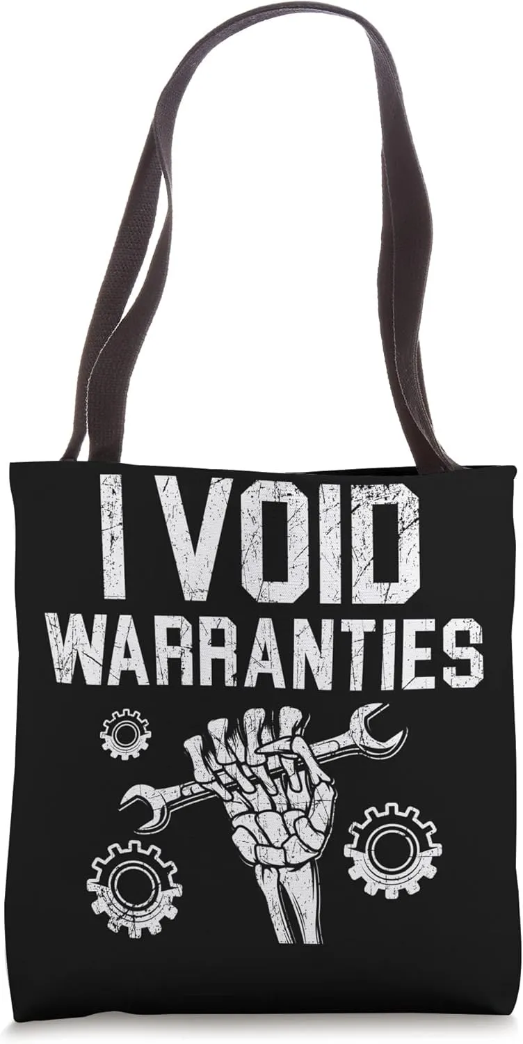 I Void Warranties Engine Diesel Mechanic Auto Mechanic Tote Bag