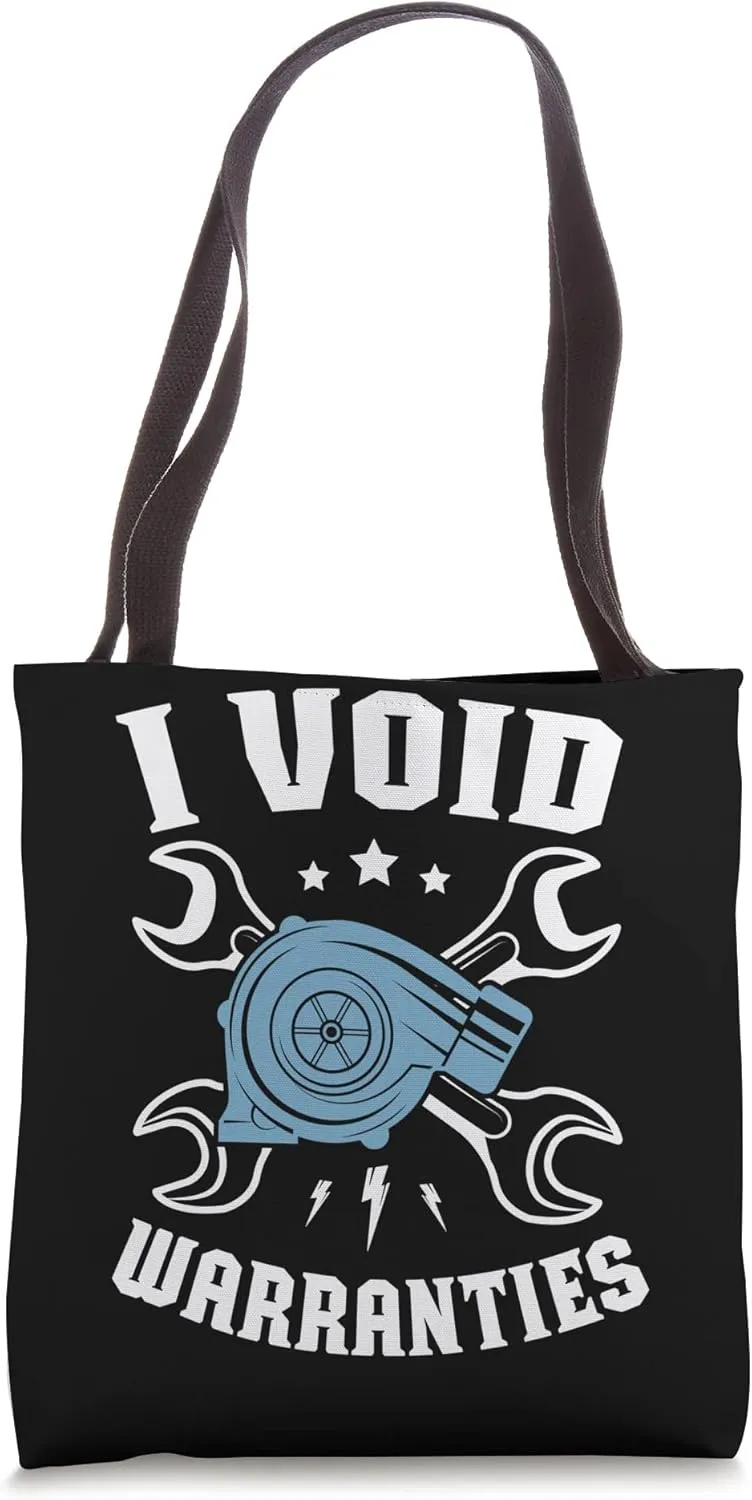 I void warranties for a Car detailer Car mechanics Tote Bag