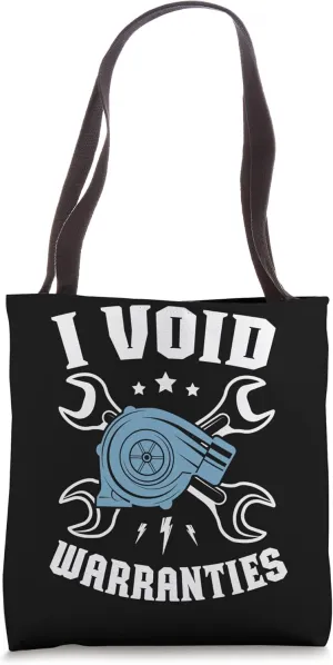 I void warranties for a Car detailer Car mechanics Tote Bag