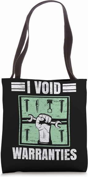 I Void Warranties Engine Diesel Mechanic Auto Mechanic Tote Bag