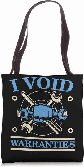 I Void Warranties Engine Diesel Mechanic Auto Mechanic Tote Bag