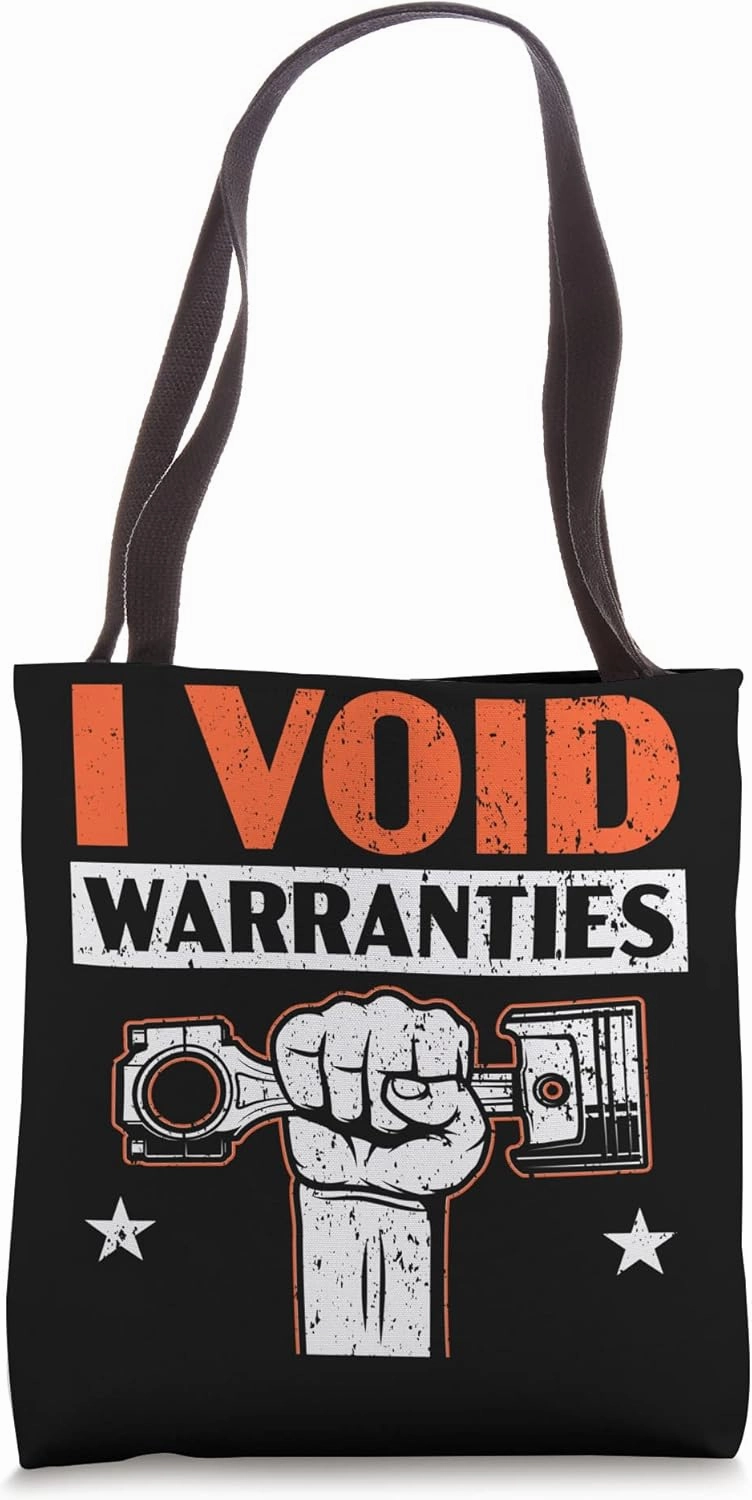 I Void Warranties Engine Diesel Mechanic Auto Mechanic Tote Bag