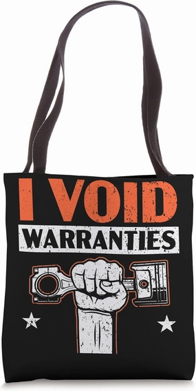 I Void Warranties Engine Diesel Mechanic Auto Mechanic Tote Bag