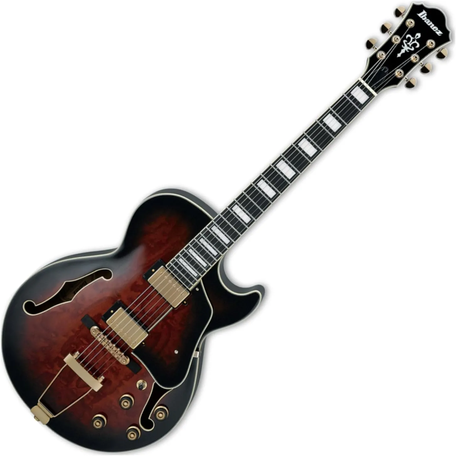Ibanez Artcore Expressionist AG95QA - Dark Brown Sunburst