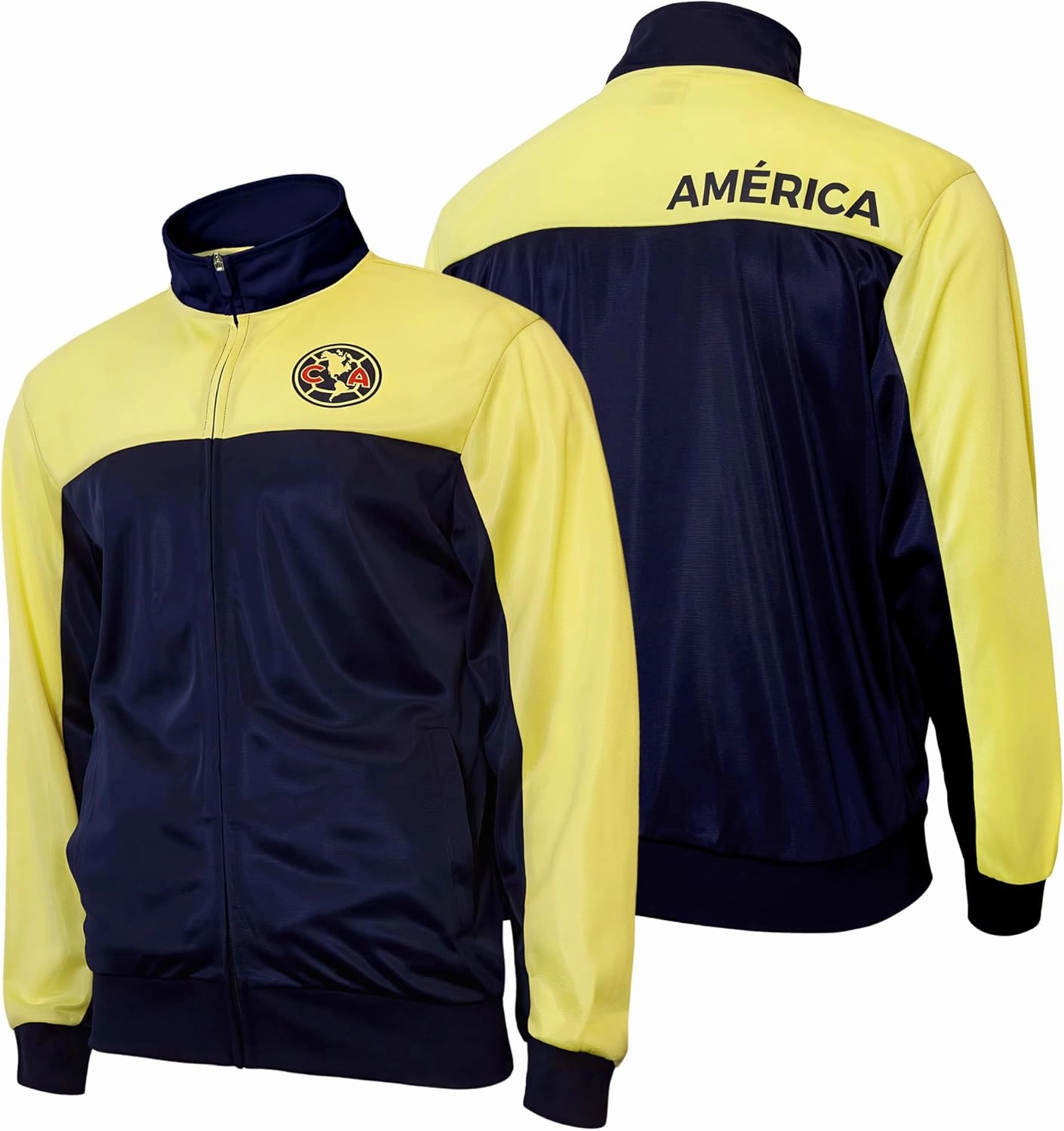 Icon Sports Officially Licensed Mens Soccer Track Jacket – Full Zip Active Top – Lightweight Football Club Team Apparel