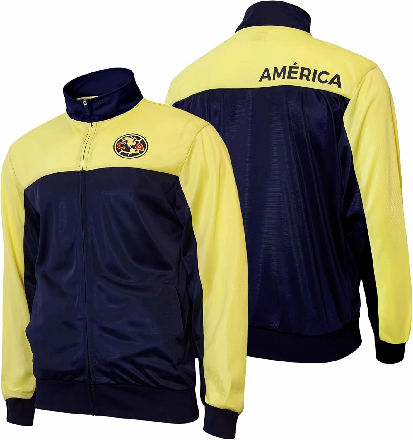 Icon Sports Officially Licensed Mens Soccer Track Jacket – Full Zip Active Top – Lightweight Football Club Team Apparel