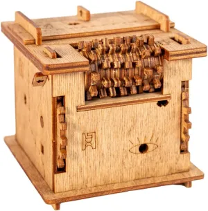 iDventure Cluebox - Schroedingers Cat - Escape Room Game - Puzzle Box - 3D Wooden Puzzle for Adults - Treasure Box - Gift Box - Brain Teaser - Birthday Gift Gadget for Men and Women - Money Box