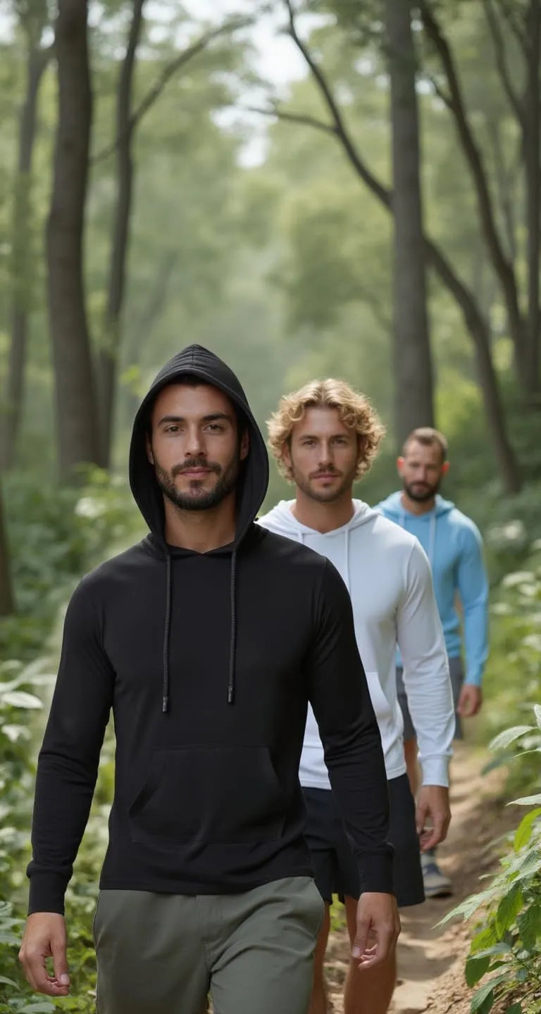 INGEAR Sun Shirts for Men - Lightweight SPF 50  UV Protection Hoodie with Pocket for Fishing, Running, Hiking, Swim Rashguard