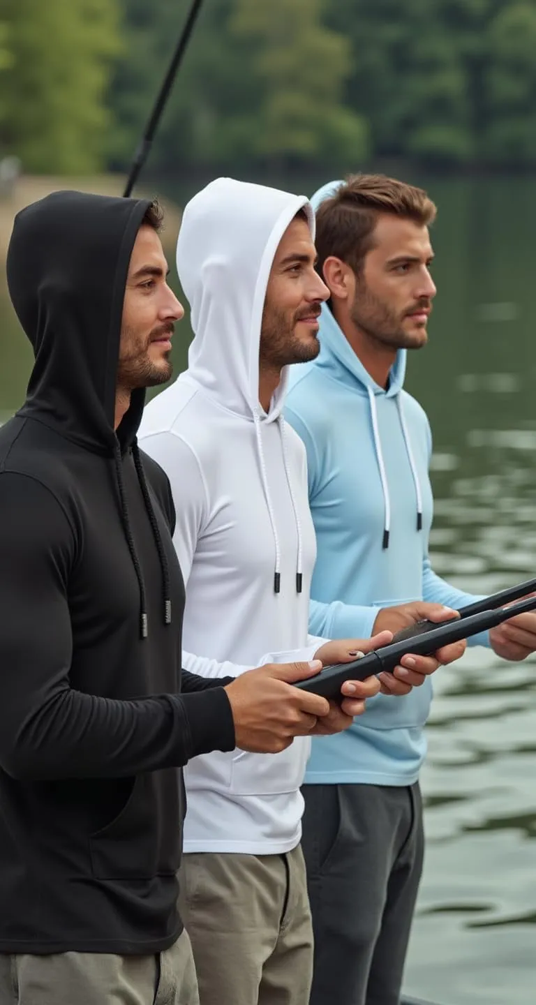 INGEAR Sun Shirts for Men - Lightweight SPF 50  UV Protection Hoodie with Pocket for Fishing, Running, Hiking, Swim Rashguard