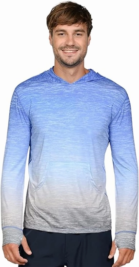 INGEAR Sun Shirts for Men - Lightweight SPF 50  UV Protection Hoodie with Pocket for Fishing, Running, Hiking, Swim Rashguard