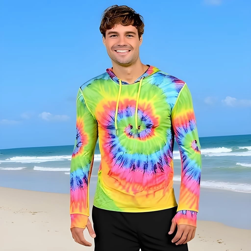 INGEAR Sun Shirts for Men - Lightweight SPF 50  UV Protection Hoodie with Pocket for Fishing, Running, Hiking, Swim Rashguard
