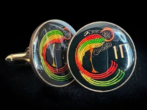 Ireland | Book of Kells Bird Penny<br>Coin Cufflink