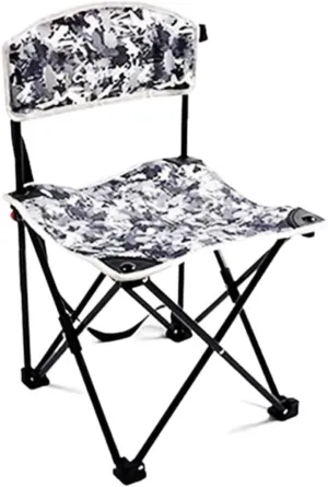 IRYZE Outdoor Chair Folding Camping Chair Folding Backrest Chair Lightweight Portable Small Stool Padded Seat for Camping Garden Trips Camping Chair Foldable Chair (Color : B)