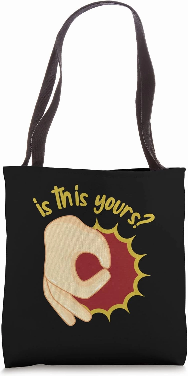 Is This Your's Look At It Trick Game Circle Game Tote Bag