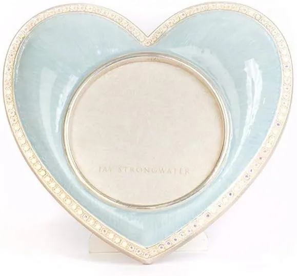 Jay Strongwater Chantal Heart Frame - Pale Blue