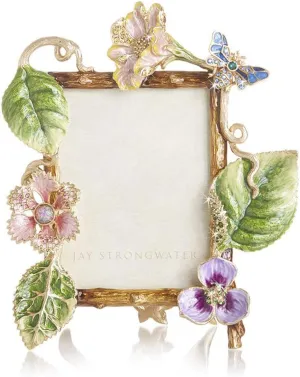 Jay Strongwater Fray Dutch Floral 3" x 4" Frame