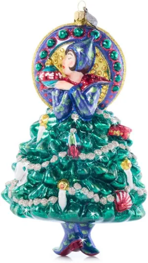 Jay Strongwater Nouveau Christmas Glass Ornament - SDH20103-250